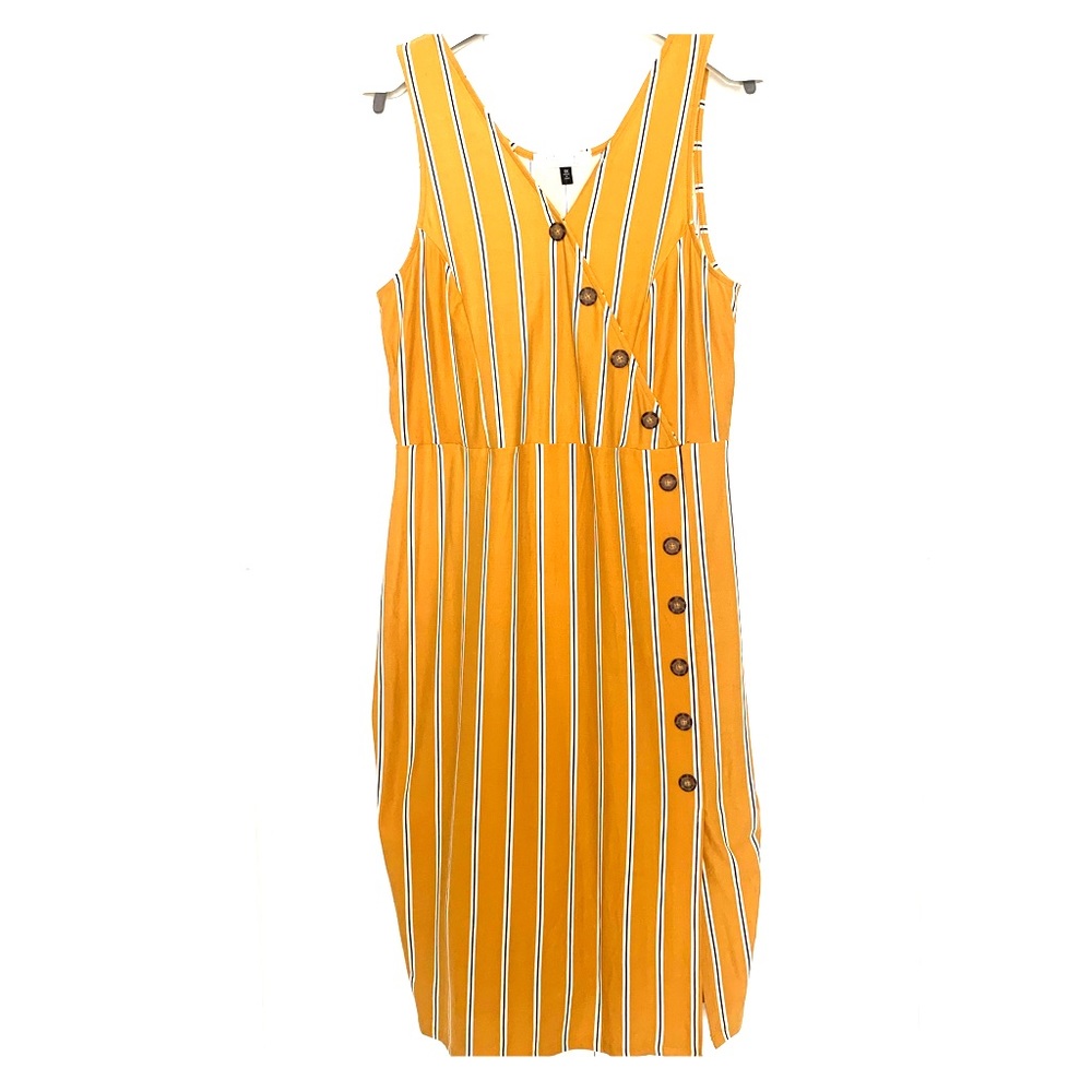 Mustard yellow sheath dress